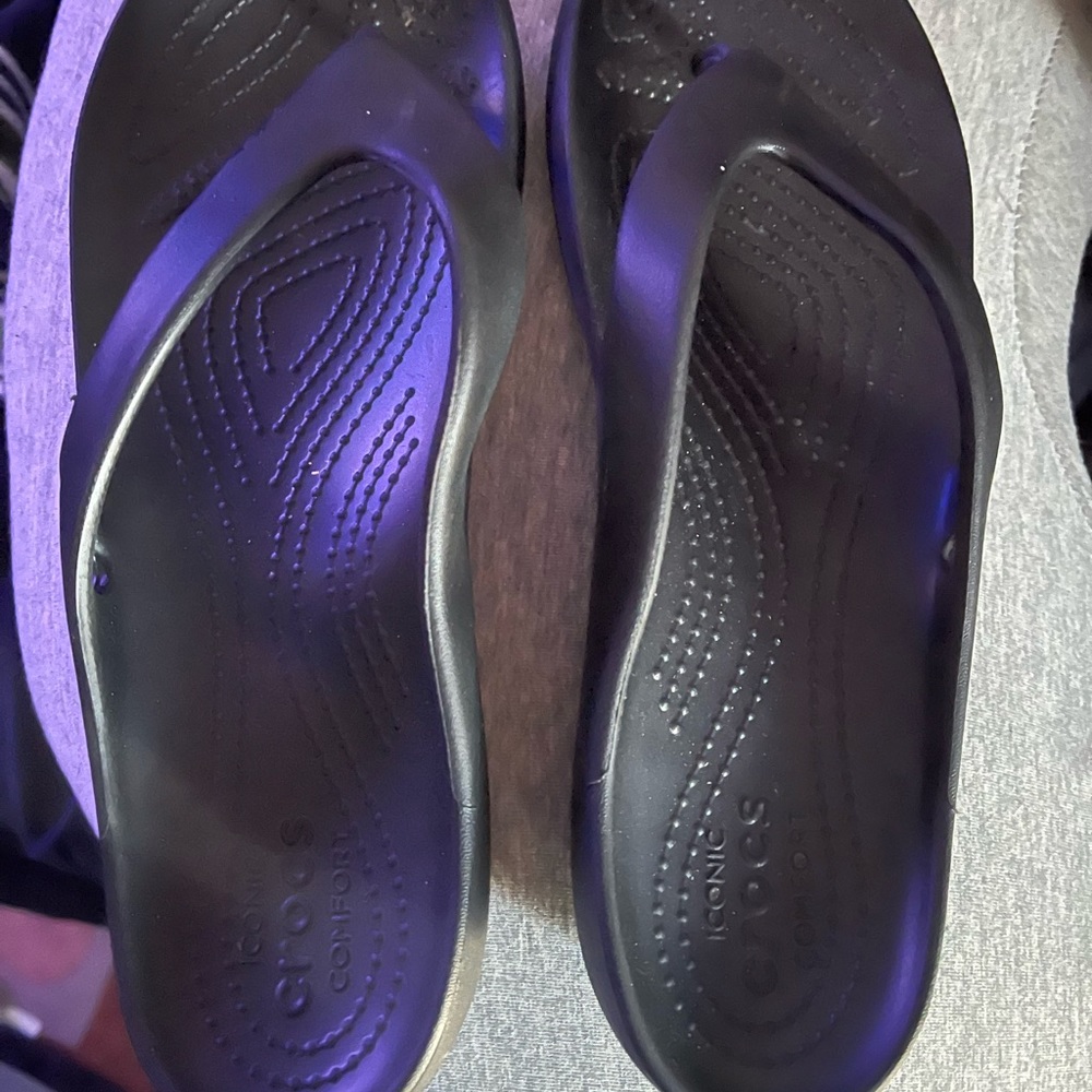 Crocs Iconic Flip Flop Midnight Black